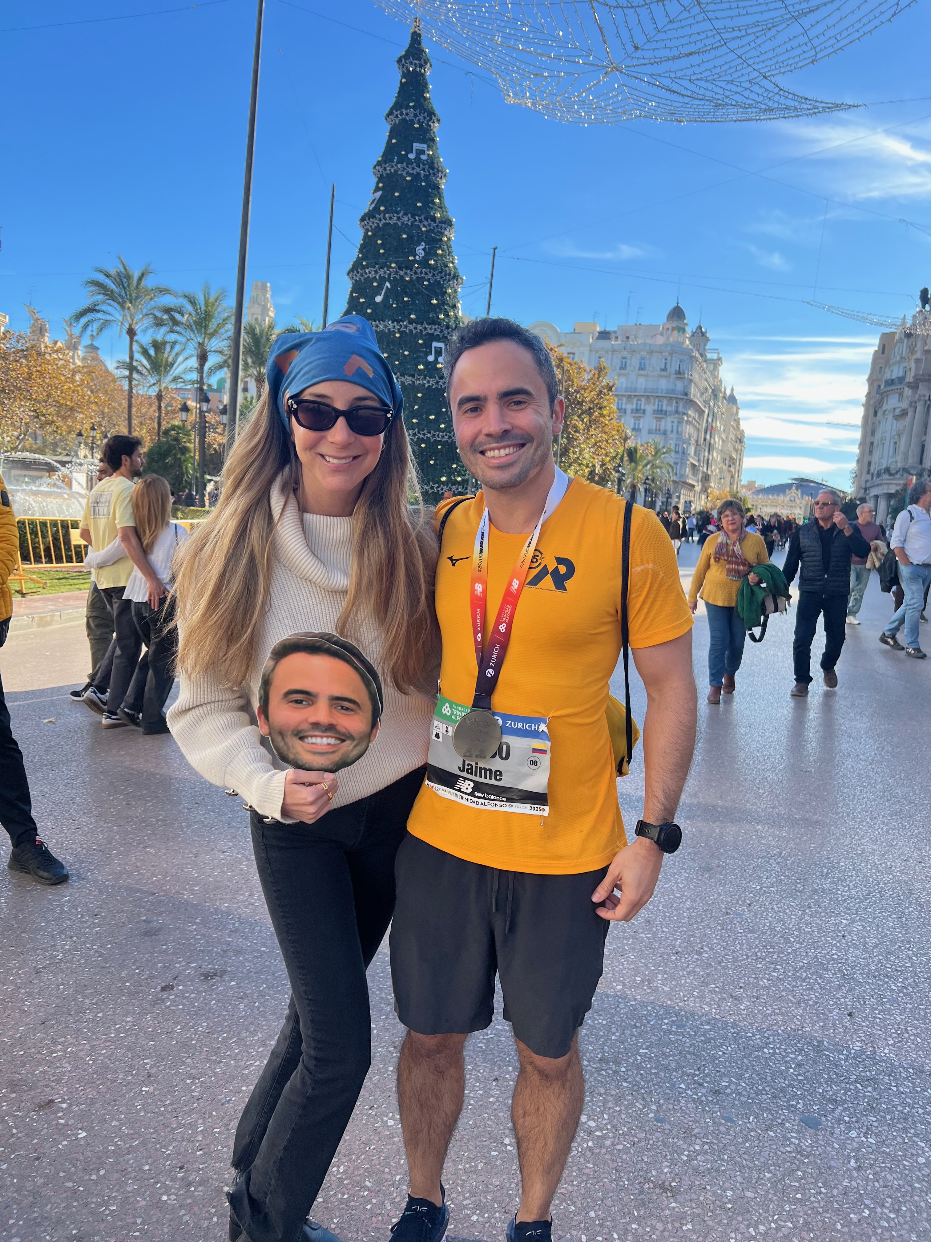 Jaime at the Valencia marathon